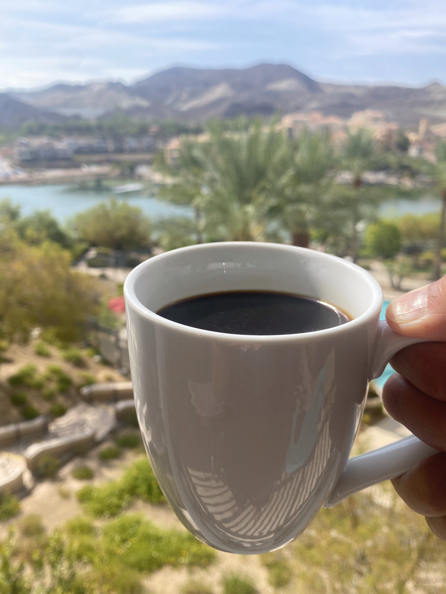 Coffee at the top