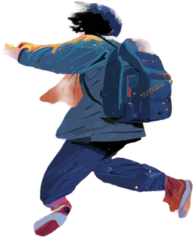 Kibō, leaping